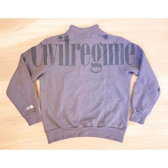 Civil Regime 1/4 Zip Up Womens Size Large Purple Sweater‎ Streetwear - Picture 1 of 11